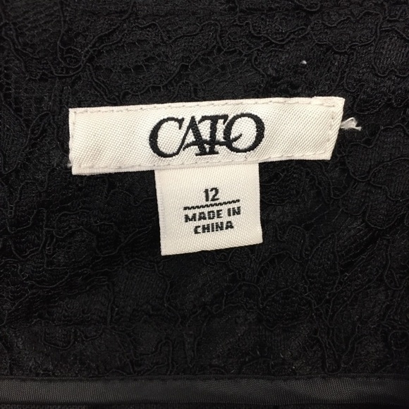 CATO Fully Lined Floral Lace Overlay Dress Pants - Picture 10 of 16